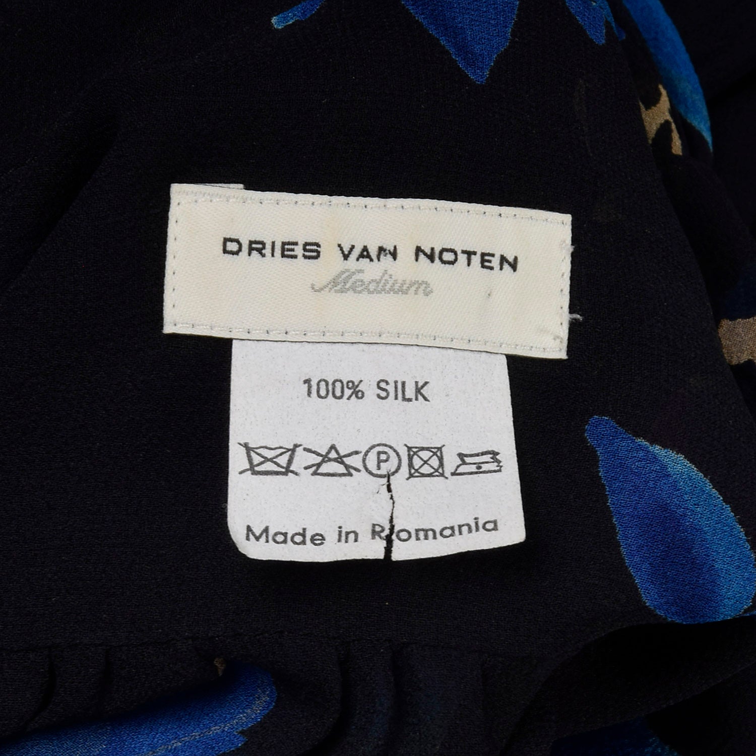 Medium Dries Van Noten 2000s Sheer Silk Blouse