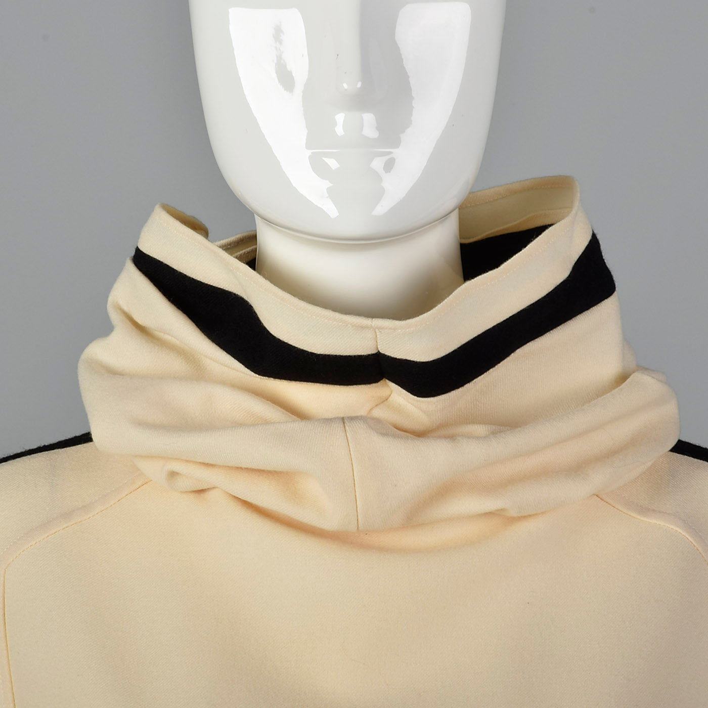 1980s Bernard Perris Dress with Cowl Neck