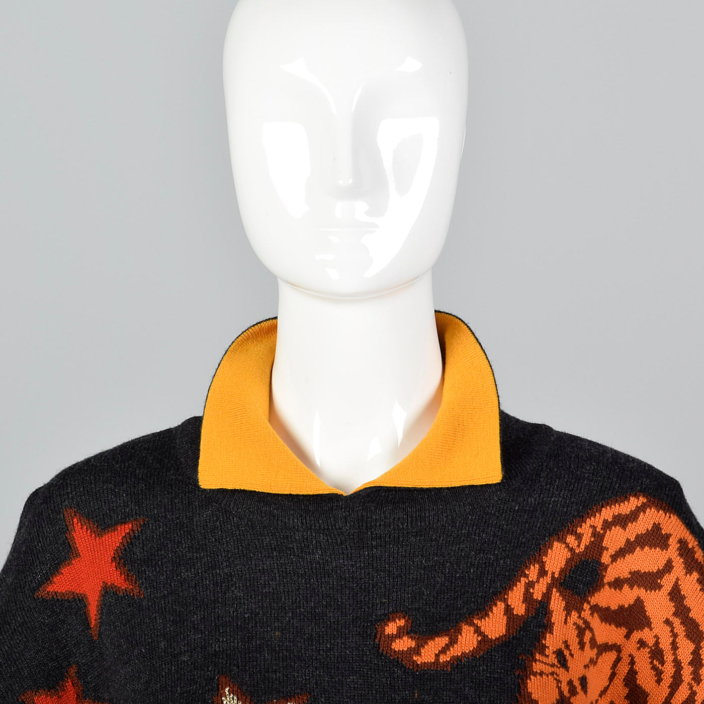 1980s Escada Novelty Dog and Cat Friends Sweater