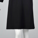 1960s Wool Shift Dress with Mink Fur Lapel Jacket