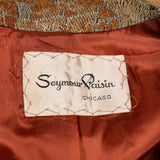 1970s Tapestry Coat with Large Fur Collar