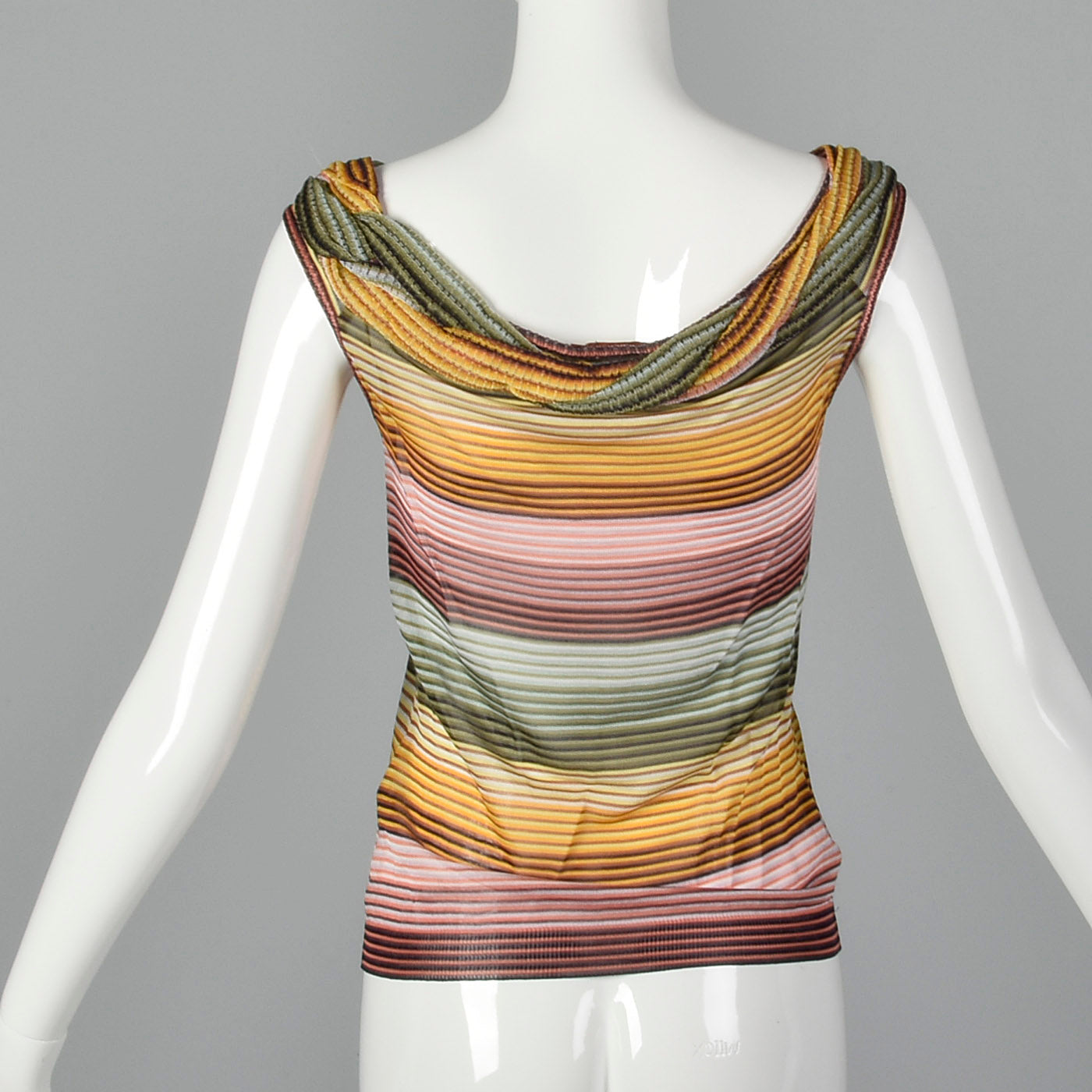 1980s Missoni Knit Stripe Top