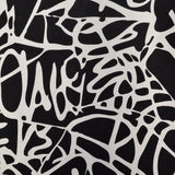 Medium Diane Von Furstenberg Wrap Dress Tie Waist Black Abstract Print