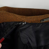 Medium 1960s Mens Pendleton Winter Coat Rust Brown Wool Jacket