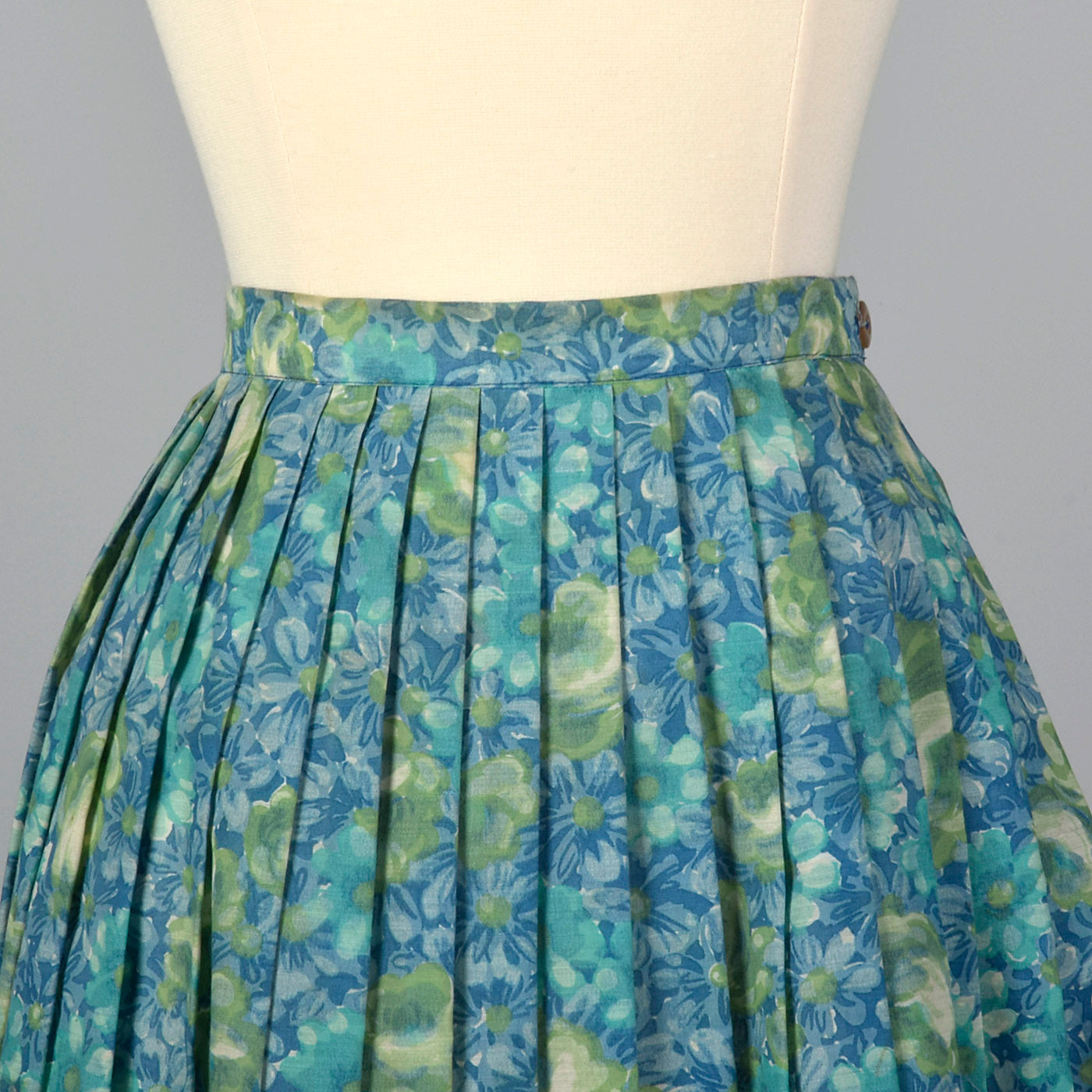 1950s Blue Floral Separates