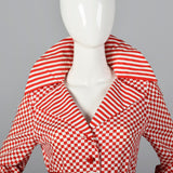 1960s Deadstock Velvet Cigarette Pants & Op Art Tunic Top Ensemble