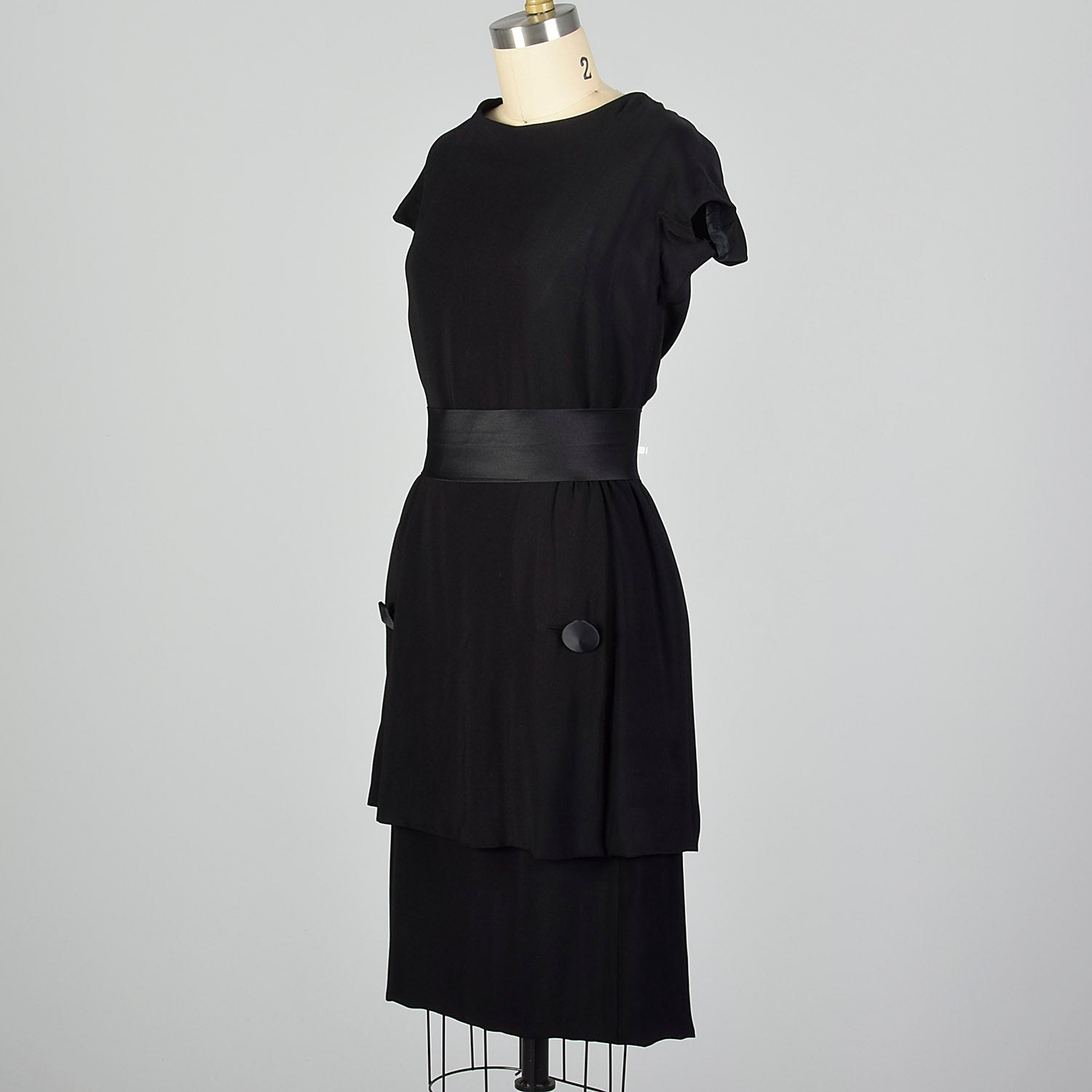 Small 1960s Harvey Berin by Karen Stark Little Black Dress