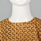 1960s Party Dress with Gold Sequin Bodice