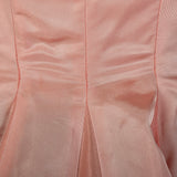 Medium 1950s Dress Pink Fit and Flare Circle Skirt Prom Evening Cocktail Gown