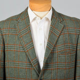 1960s Green Plaid Jacket