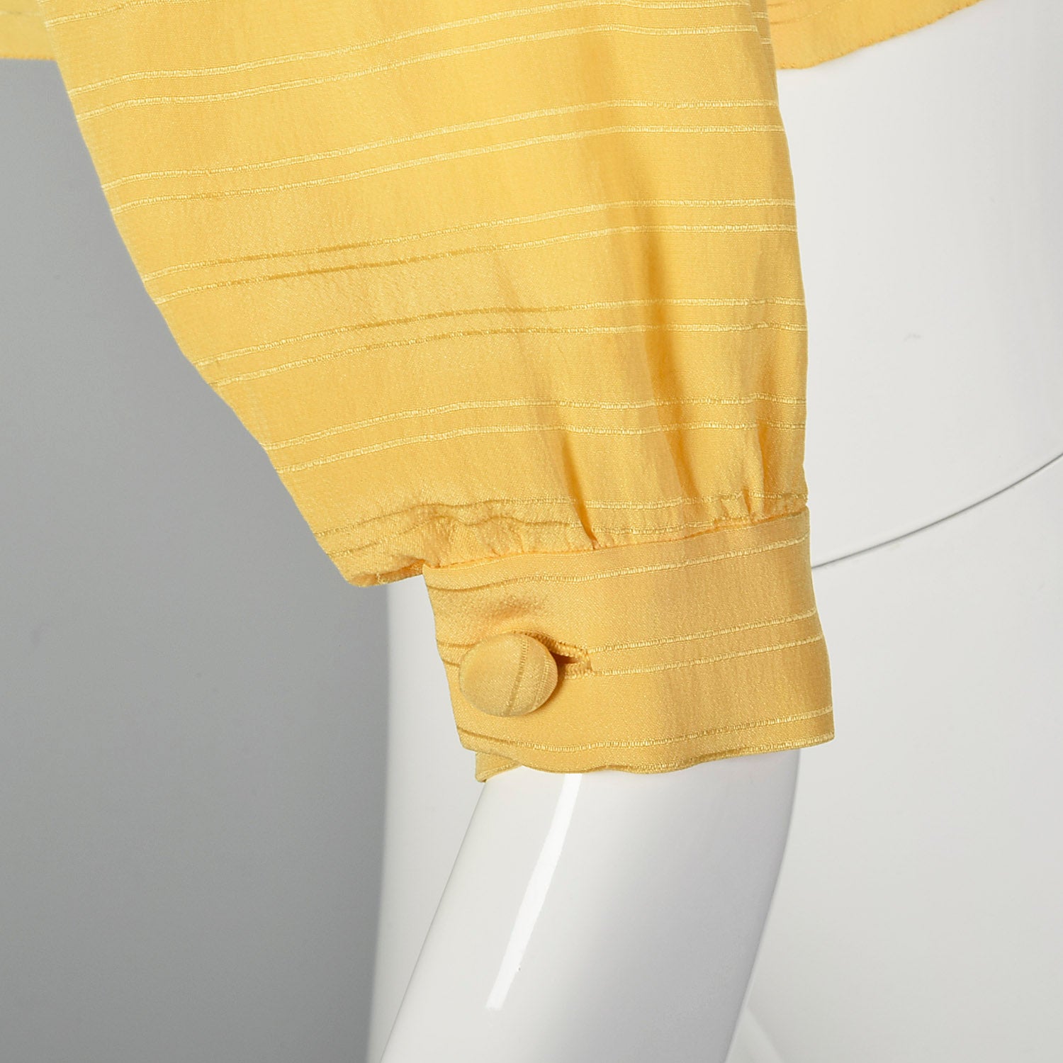 Large André Laug 1960s Yellow Ruffle Wrap Top