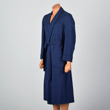 1950s Mens Pendleton Blue Wool Robe