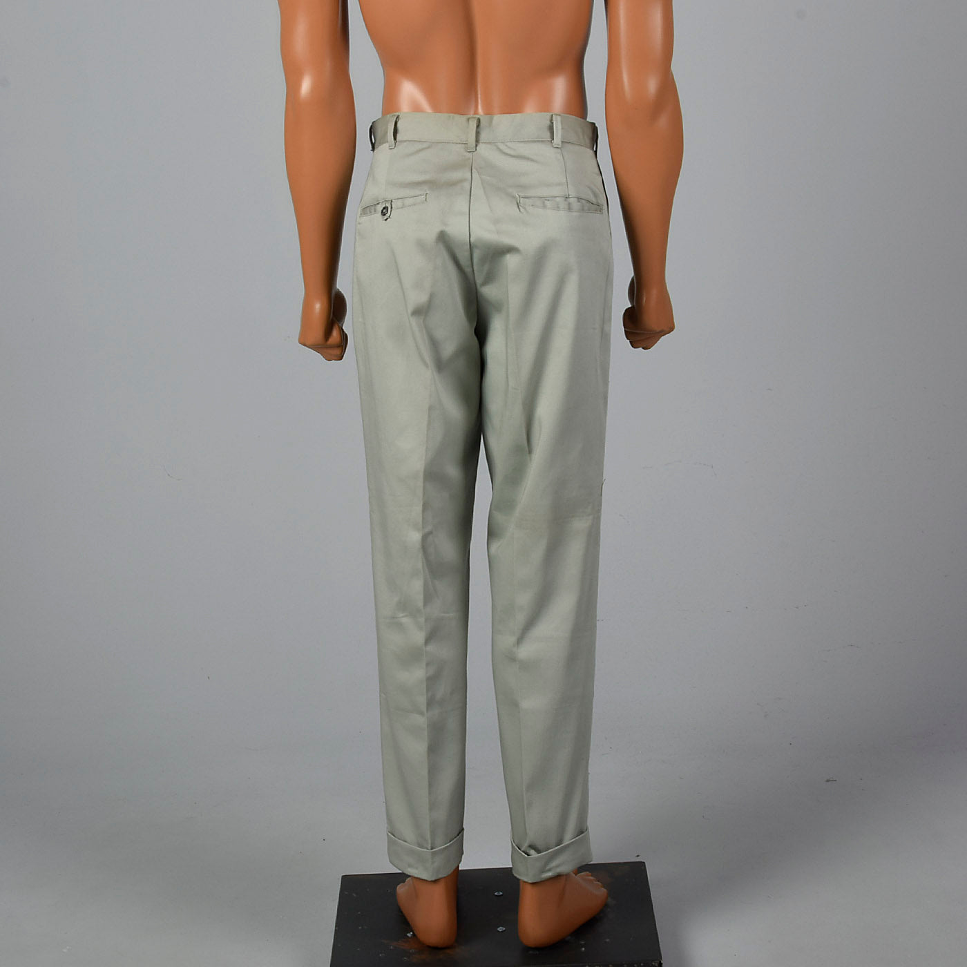 1950s Gray Sanforized Cotton Pants
