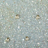XS 1960s Fully Beaded and Sequined Blue Sweater