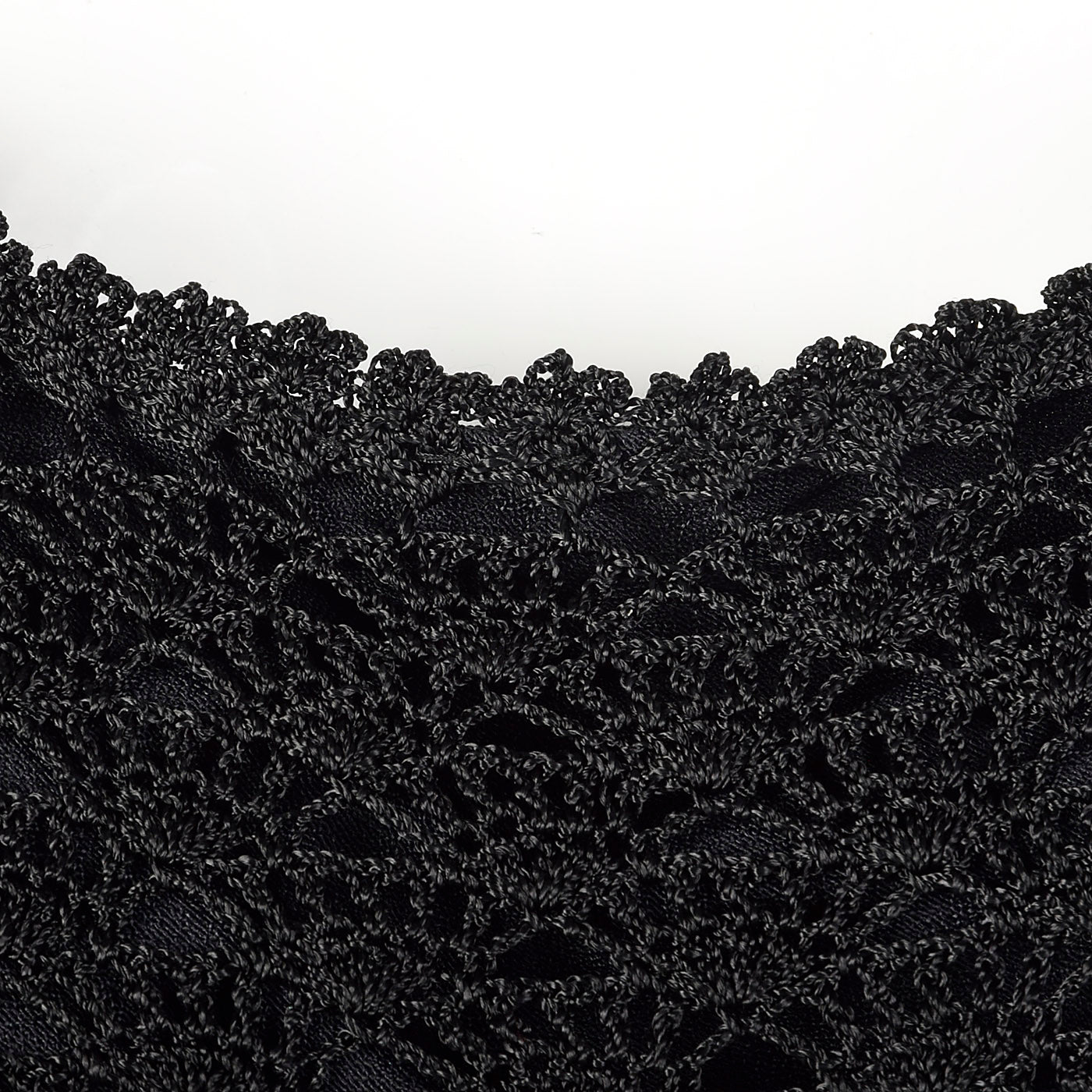 1990s Cache Black Crochet Dress