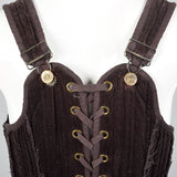 2000s Gary Graham Brown Corset Top