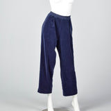 1980s Sonia Rykiel Velour Knit Set in Blue