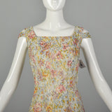 Small 1960s Shayne of Miami Floral Lurex Cocktail Dress