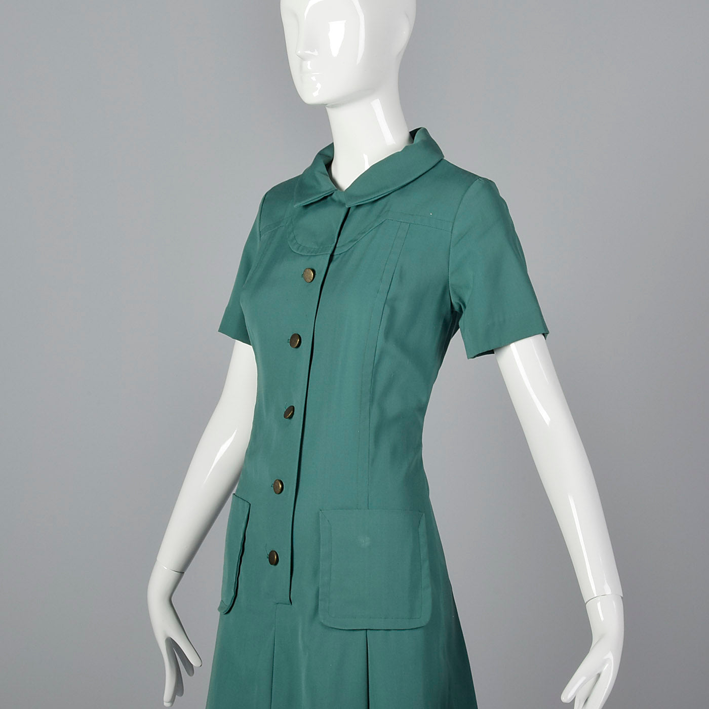 1960s Official Girl Scout Leader Uniform Dress