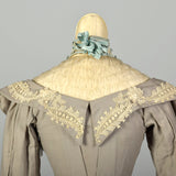 XXS 1890s Victorian Wool Challis Bodice