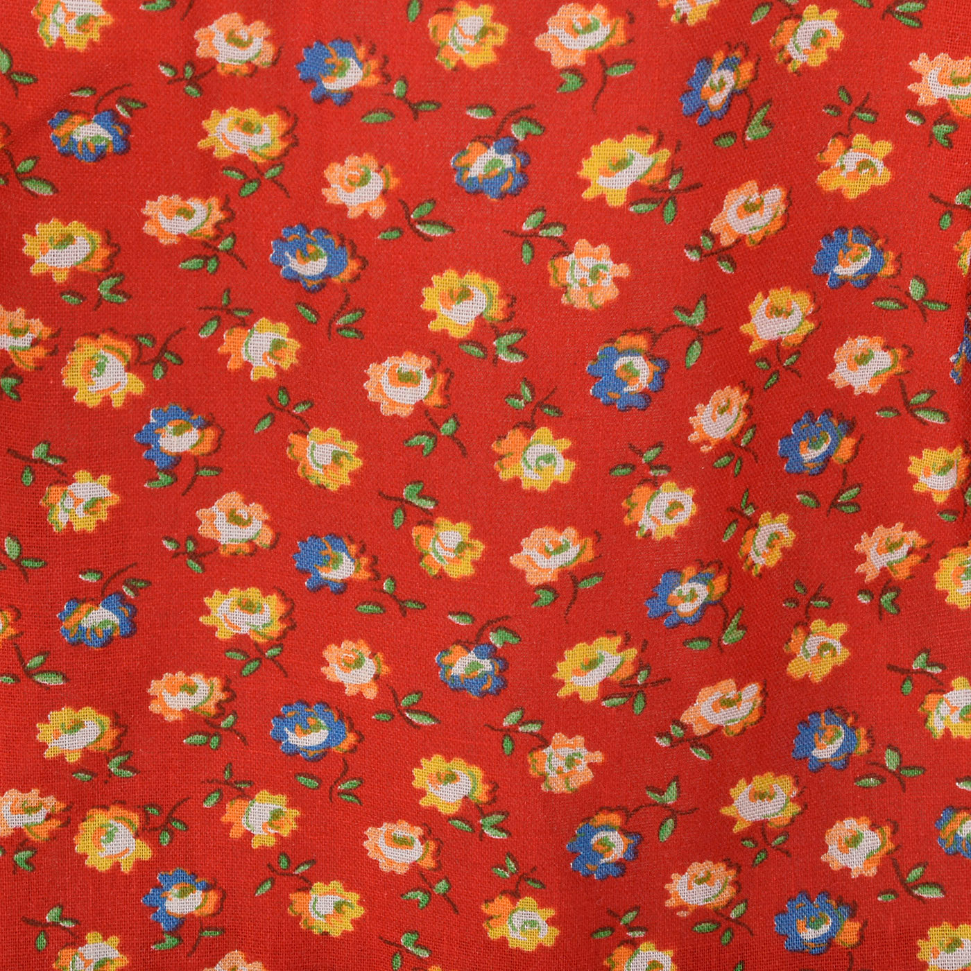 1960s Red Calico Sundress