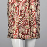 1960s Metallic Brocade Party Dress