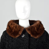 1950s Persian Lamb Jacket with Mink Collar