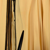 Large 1970s Galanos Bonwit Teller Silk Chiffon Dress