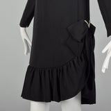 XS Roger Milot for Fred Perlberg 1960s Black Dress