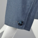 1980s Calvin Klein Blue Canvas Jacket