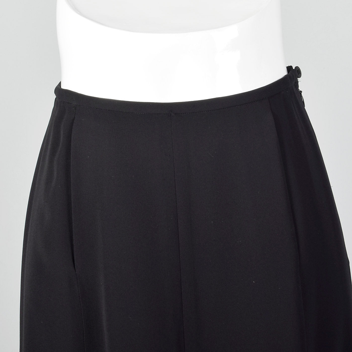 1990s Giorgio Armani Black Maxi Skirt with Mermaid Hem