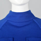 XS 1980s Blue Skirt Set