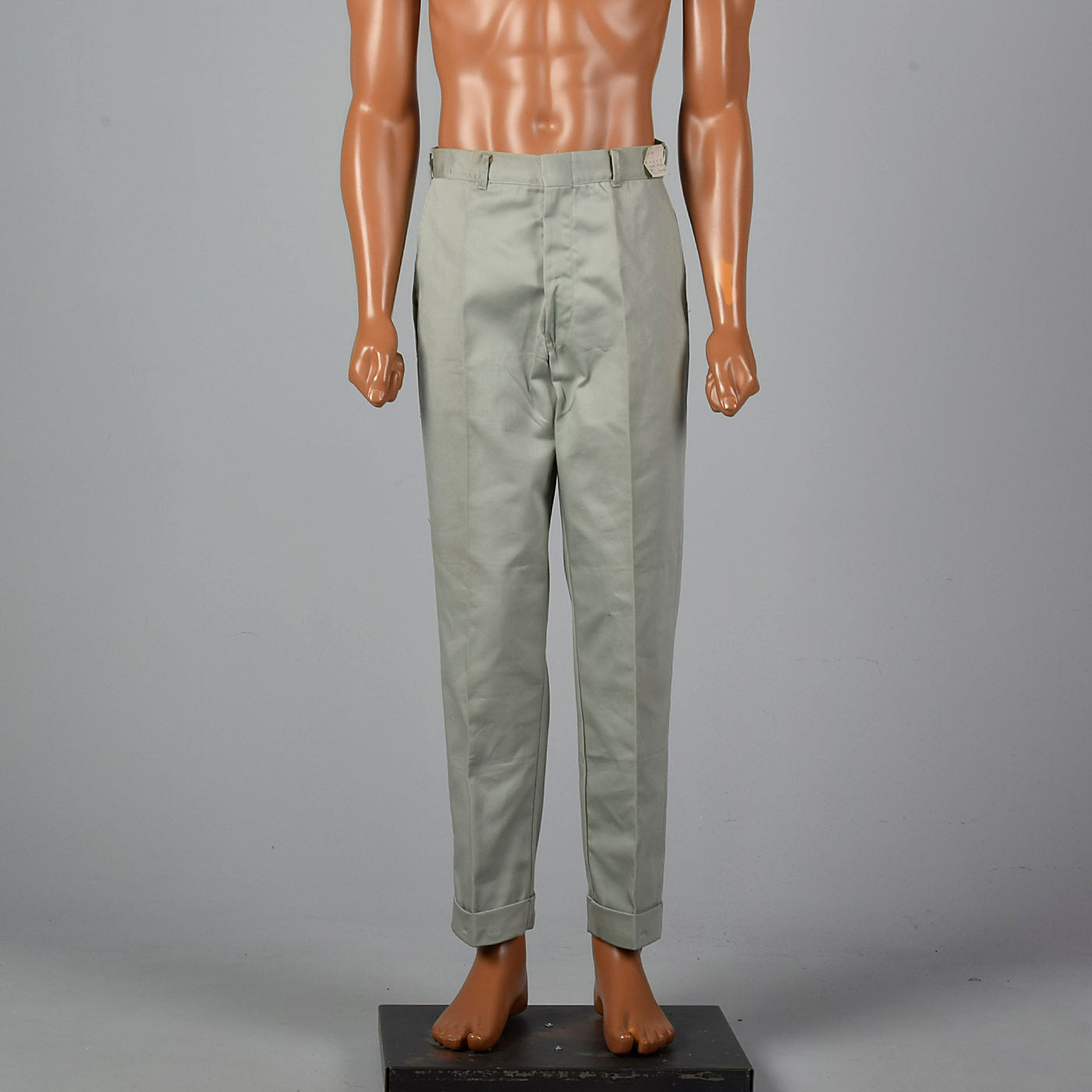 1950s Gray Sanforized Cotton Pants