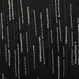 1980s Argenti Black Silk Beaded Dress