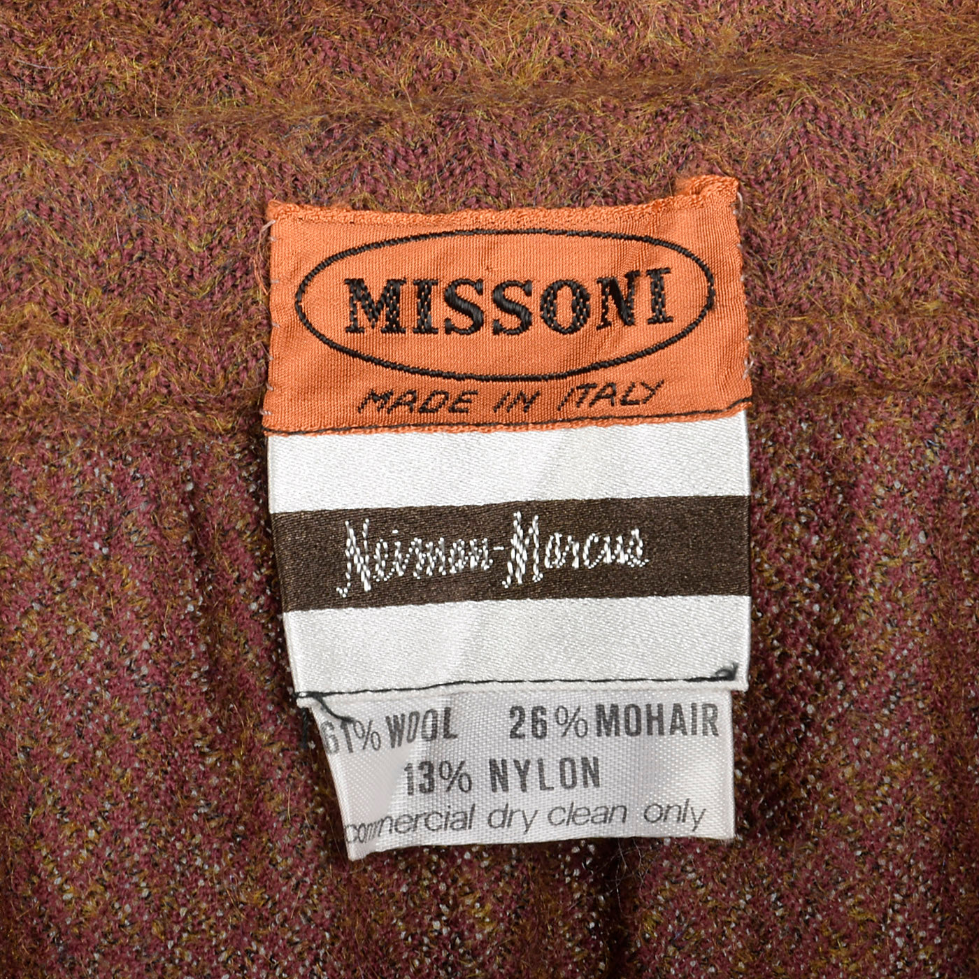 Medium Missoni 1970s Brown Wool Separates Set
