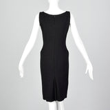 Moschino Cheap & Chic Tight Black Dress with Lurex Threads