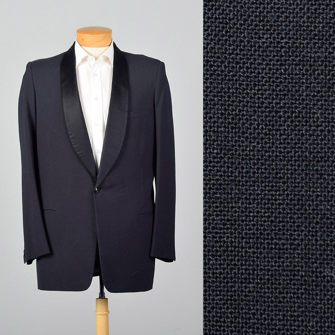 1950s Navy Shawl Collar Jacket