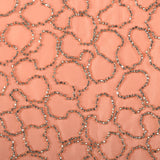 Small 1970s Mike Benet Set 2pc Orange Beaded Jacket Modest Maxi Prom Dress Formal Gown