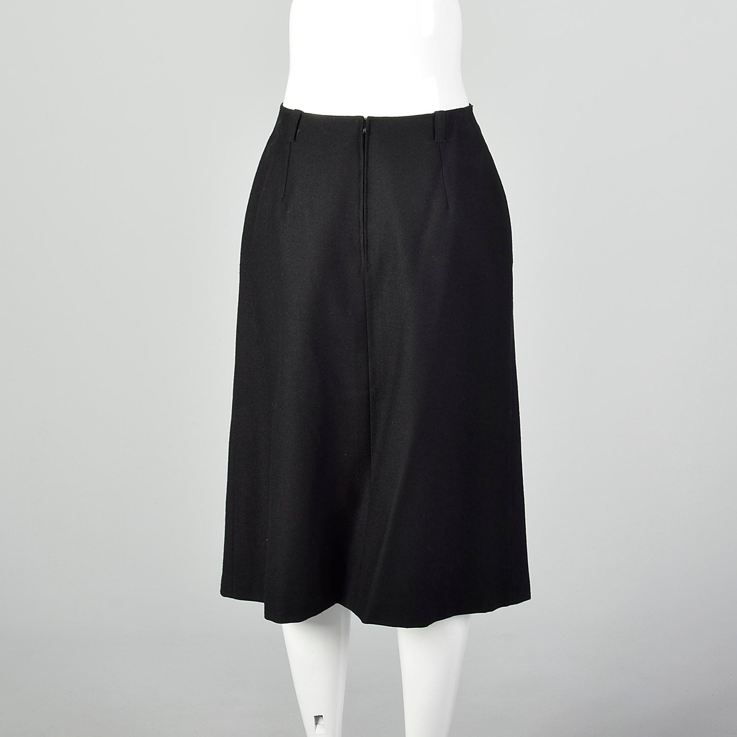 Small J. Tiktiner 1960s Black A Line Skirt