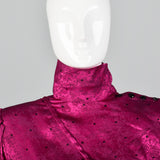 1980s Emanuel Ungaro Hot Pink Skirt Set