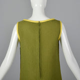 1960s Deadstock Shift Dress with Mesh-Style Overlay