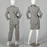Medium Givenchy Three Piece Plaid Skirt Pant Blazer Suit