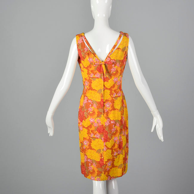 1960s Deadstock Shift Dress in a Vibrant Floral Print