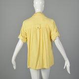 XS 1950s Terry Cloth Beach Shirt