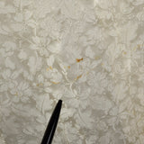1950s White Brocade Robe with Embroidered Dragon