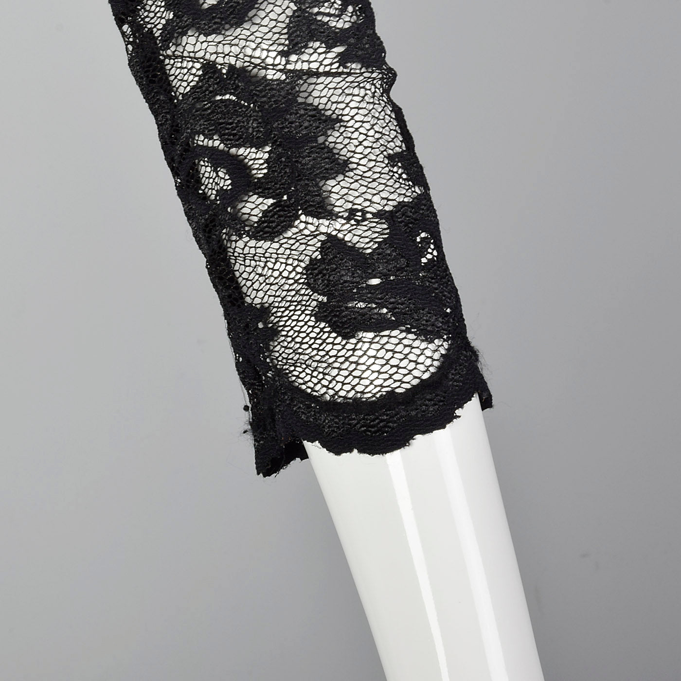 1990s Black Stretch Dress in Sexy Sheer Lace