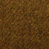 Small 1970s Brown Wool Coat Green Tweed Mod Military Inspired