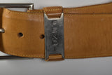 1980s Fendi Brown Wide Leather Belt