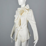 Vivienne Westwood Asymmetric White Ruffle Shirt