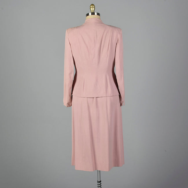 1950s Pink Skirt Suit